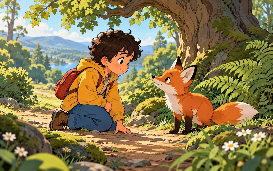 Exemple d’illustration dans une direction manga en couleur